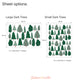 the dark version of the woodland trees showing scale and size