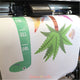 Green Dinosaur Height Chart Wall Sticker - Reusable Kids Room Decor