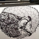 Owl Mindful Colouring Fabric Wall Stickerl, Reusable