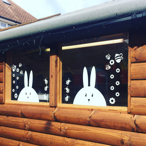 Easter Bunny Window Stickers