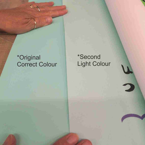 Seconds Sale: Kids World Map Wall Sticker, half price 100cm x68cm - Half Price As Light Colour