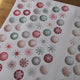 Reusable Scandinavian Style Snowflake Bauble Wall Stickers