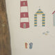 Reusable Beach Hut Window Decorations, Window Static Cling Decals