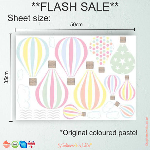 Flash Sale - Hot Air Balloons - Discontinued Colour