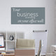Reusable Your Brand Logo Fabric Wall Sticker, Business Logo Wall Poster, Home Office Branding Wall Art