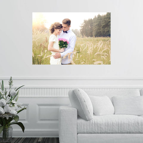 Personalised 'Your Photo' Wall Poster Sticker, Custom Wall Art