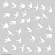 Reusable Swallow Window Stickers, White Bird Window Cling Decals