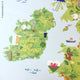 Reusable British Map Wall Sticker, UK Map Fabric Wall Graphic, England Ireland Scotland Wales Wall Art
