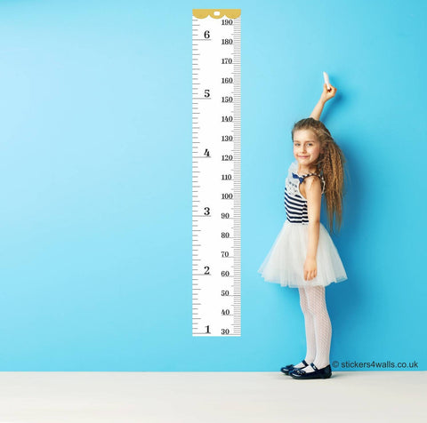 Reusable Tape Measure Height Chart Wall Sticker,  Kid's Height Chart, Family Measuring Tape Wall Decal