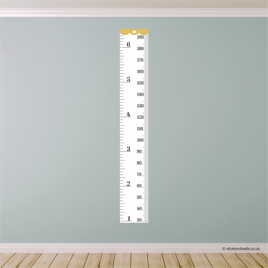 Scale Mesure Sticker Fun Tape Measure Adhesive Height Chart – Wall Sticker