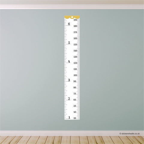 Reusable Tape Measure Height Chart Wall Sticker,  Kid's Height Chart, Family Measuring Tape Wall Decal