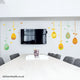Reusable Easter Eggs Wall Stickers, Yellow & Green Easter Decals