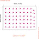 Reusable Cherry Blossom Wall Stickers, Set of 54 Decorative Fabric Flowers Decals