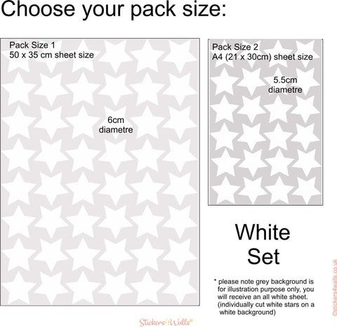 Star Shaped Fabric Wall Stickers - Reusable Fake Wallpaper effect