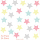 Star Shaped Fabric Wall Stickers - Reusable Fake Wallpaper effect