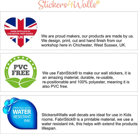 Polka Dot Fabric Wall Stickers - Reusable