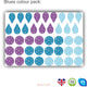 Bauble Wall Stickers part of Reusable Christmas Tree Wall Sticker