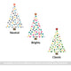 Reusable Polka Dot Contemporary Christmas Tree