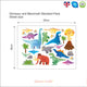 Dinosaur And Volcano Wall Sticker Mega Pack