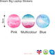 Reusable Dream Big Wall Sticker, Inspirational Watercolour Wall Art,