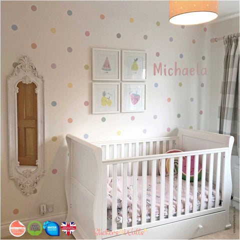 Personalised Name Wall Art Reusable Fabric Wall Stickers