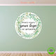 Reusable Your Brand Logo Fabric Wall Sticker, Business Logo Wall Poster, Home Office Branding Wall Art