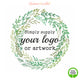 Reusable Your Brand Logo Fabric Wall Sticker, Business Logo Wall Poster, Home Office Branding Wall Art