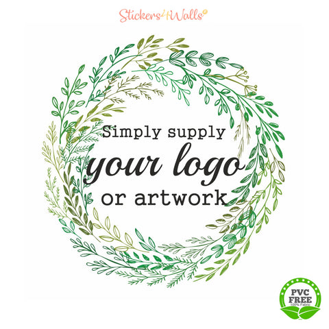 Reusable Your Brand Logo Fabric Wall Sticker, Business Logo Wall Poster, Home Office Branding Wall Art