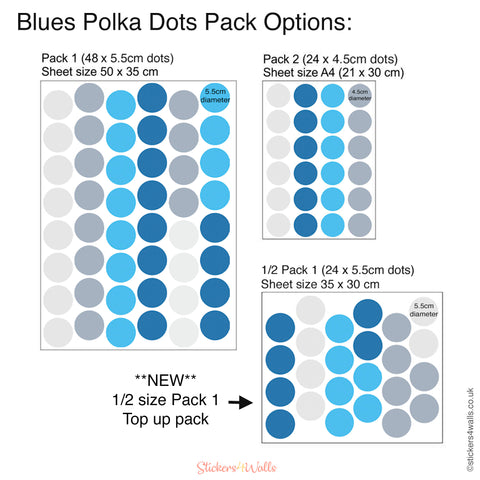 Polka Dot Fabric Wall Stickers - Reusable