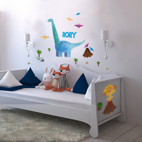 Dinosaur And Volcano Wall Sticker Mega Pack