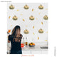 Pumpkin Wall Stickers,  Halloween Re-usable Fabric Wall Decals