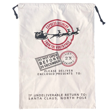 Personalised Santa Gift Sack, Large Christmas Gift Bag
