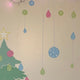 Reusable Christmas Wall Sticker Baubles, Set Of 24 Bright Colour Holiday Wall Decals