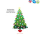 Mini Reusable Christmas Tree Fabric Wall Sticker