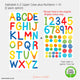 Alphabet PVC Free Wall Stickers - Reusable & Educational