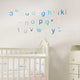 Alphabet PVC Free Wall Stickers - Reusable & Educational