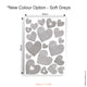 Reusable Valentine Heart Wall Sticker, Reds, Pastel, Rainbow, Soft Grey, Pinks Collections
