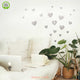 Reusable Valentine Heart Wall Sticker, Reds, Pastel, Rainbow, Soft Grey, Pinks Collections