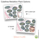 Reusable Calathea Medallion Plant Wall Sticker, Original Watercolour Life Size Plant Wall Art, Botanical Decals