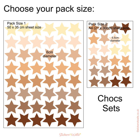 Star Shaped Fabric Wall Stickers - Reusable Fake Wallpaper effect