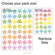 Star Shaped Fabric Wall Stickers - Reusable Fake Wallpaper effect