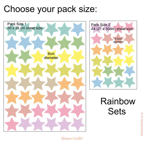 Reusable Star Fabric Wall Stickers, Star Adhesive Decals, Star Wall Art,