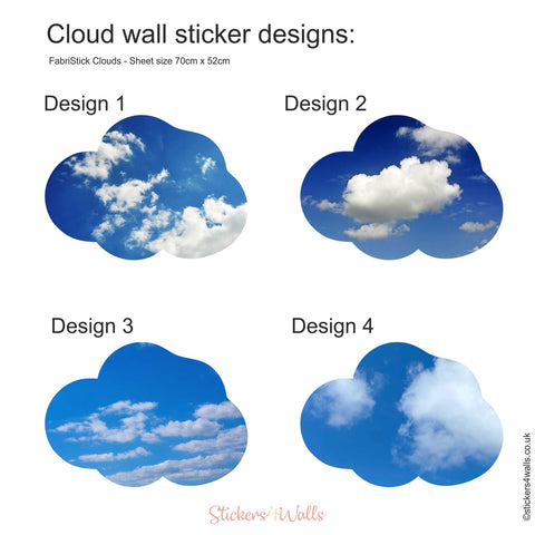 Reusable Cloud Wall Stickers, Fabric Wall Art For Walls, Ceilings, Dormers