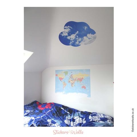 Reusable Cloud Wall Stickers, Fabric Wall Art For Walls, Ceilings, Dormers