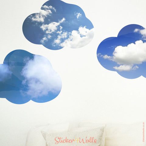 Reusable Cloud Wall Stickers, Fabric Wall Art For Walls, Ceilings, Dormers