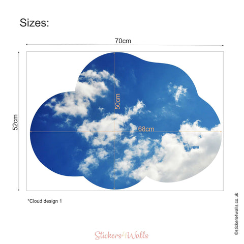 Reusable Cloud Wall Stickers, Fabric Wall Art For Walls, Ceilings, Dormers
