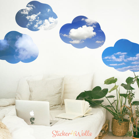 Reusable Cloud Wall Stickers, Fabric Wall Art For Walls, Ceilings, Dormers