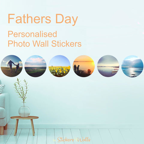New Dad Gift, Reusable Personalised FabriFoto Photo Wall Stickers,