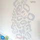 Reusable Leopard Print Fabric Wall Stickers, Colour Animal Print Design Decals