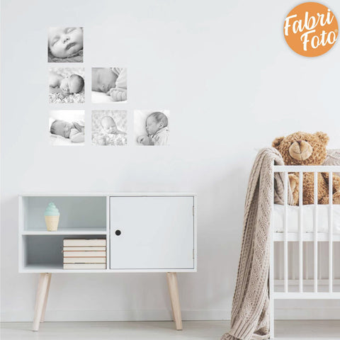 Gift For Mum, Personalised Reusable FabriFoto Photo Wall Stickers,